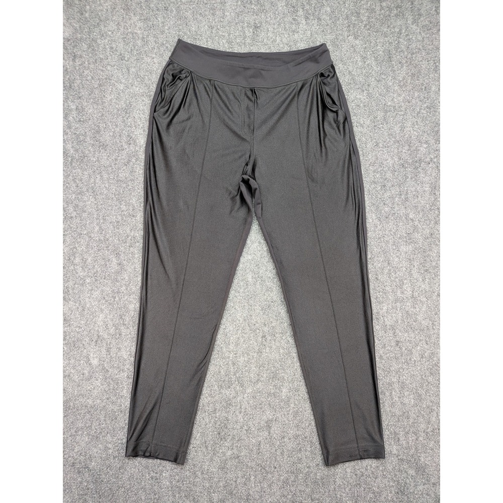 Lululemon‎ Womens Front Seam Tapered Pants Womens 8 Casual Active Pockets Black
